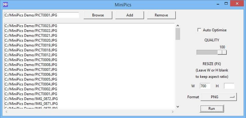 MiniPics showcase