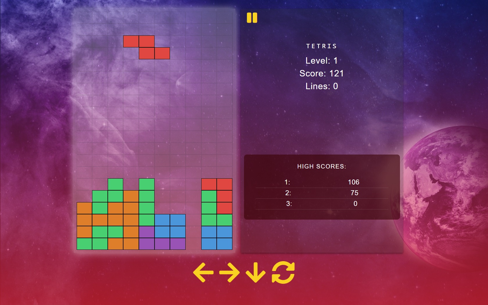 Tetris showcase